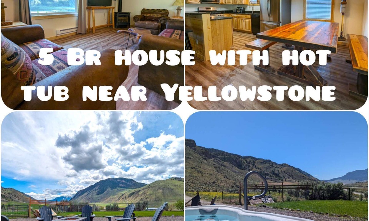Gardiner House | 5 br house with gorgeous mountain and river view by Yellowstone