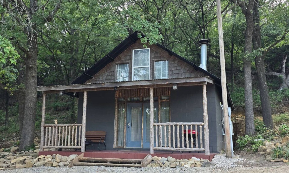 Davis Cabin | A-Frame Cabin located just minutes from Turner Falls.