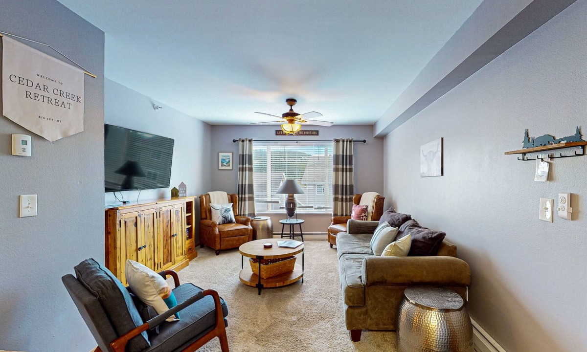 Big Sky Condo | All-season condo with mtn views - walk to ski lifts - near golf