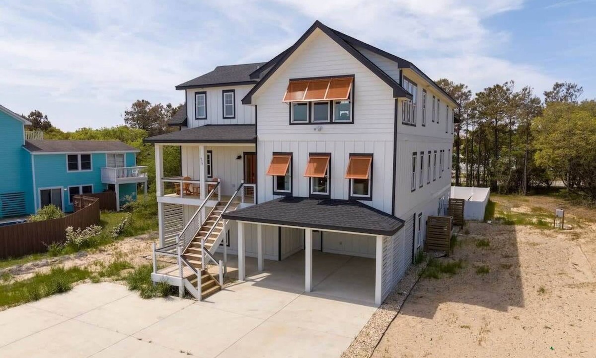Whalehead Beach House | Aurora Elevator Theater Rec Room, Pool & Hot Tub