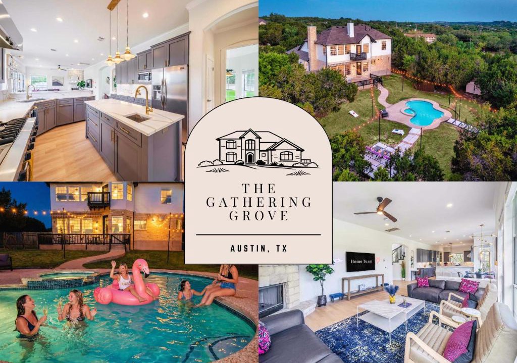 West Oak Hill House | Austin Luxe Retreat Pool Spa Game Room Fire Pit