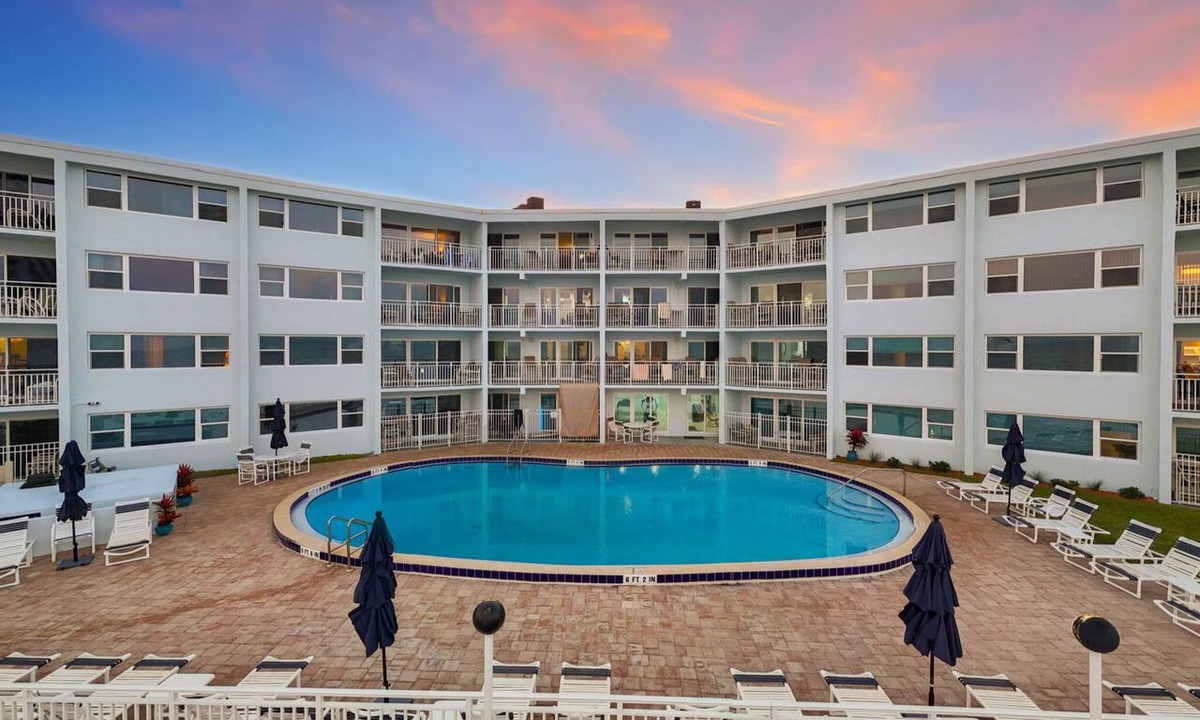 Satellite Beach Condo | Beachfront Comfort: Ground-Floor Unit with Stunning Views, Heated Pool & BBQ Grill!