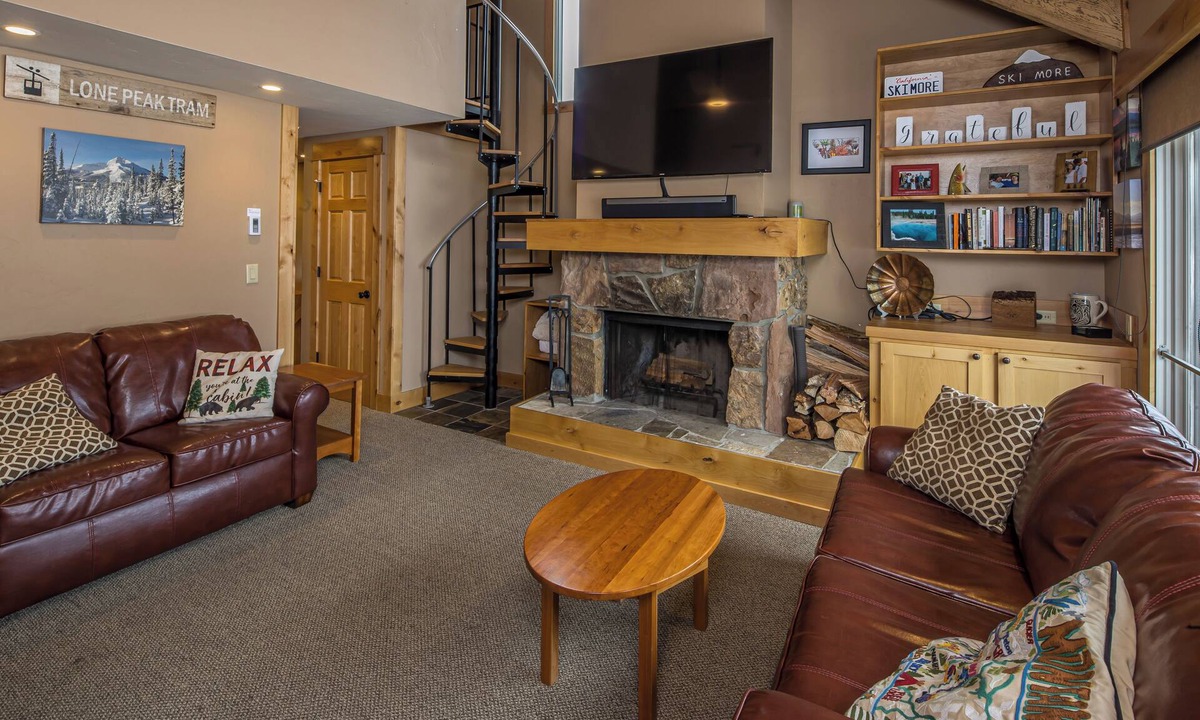 Big Sky Meadow Village House | Big Sky Town Center condo w/fireplace & community pool/hot tub/sauna - The Grateful Getaway