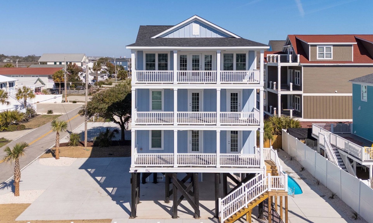 Murrells Inlet House | Brand New 8 BR Walk to the beach House with Private Pool! Tall Tales