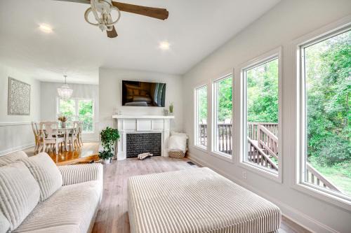 High Point House | Bright & Elegant Home in High Point w/Deck!