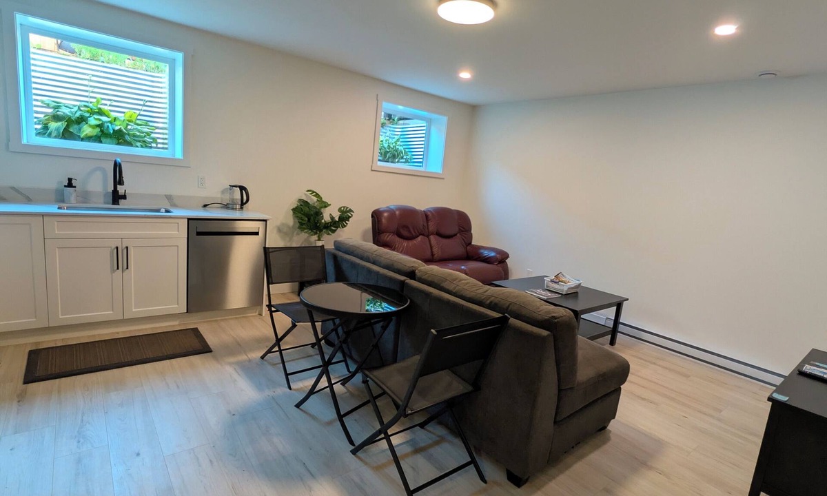 Sooke House | Bright & private lower level suite, with it's own garden and parking space.