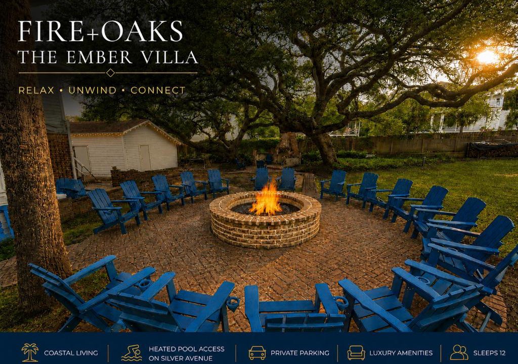 Savannah Beach House | Fire & Oaks - The Ember Villa