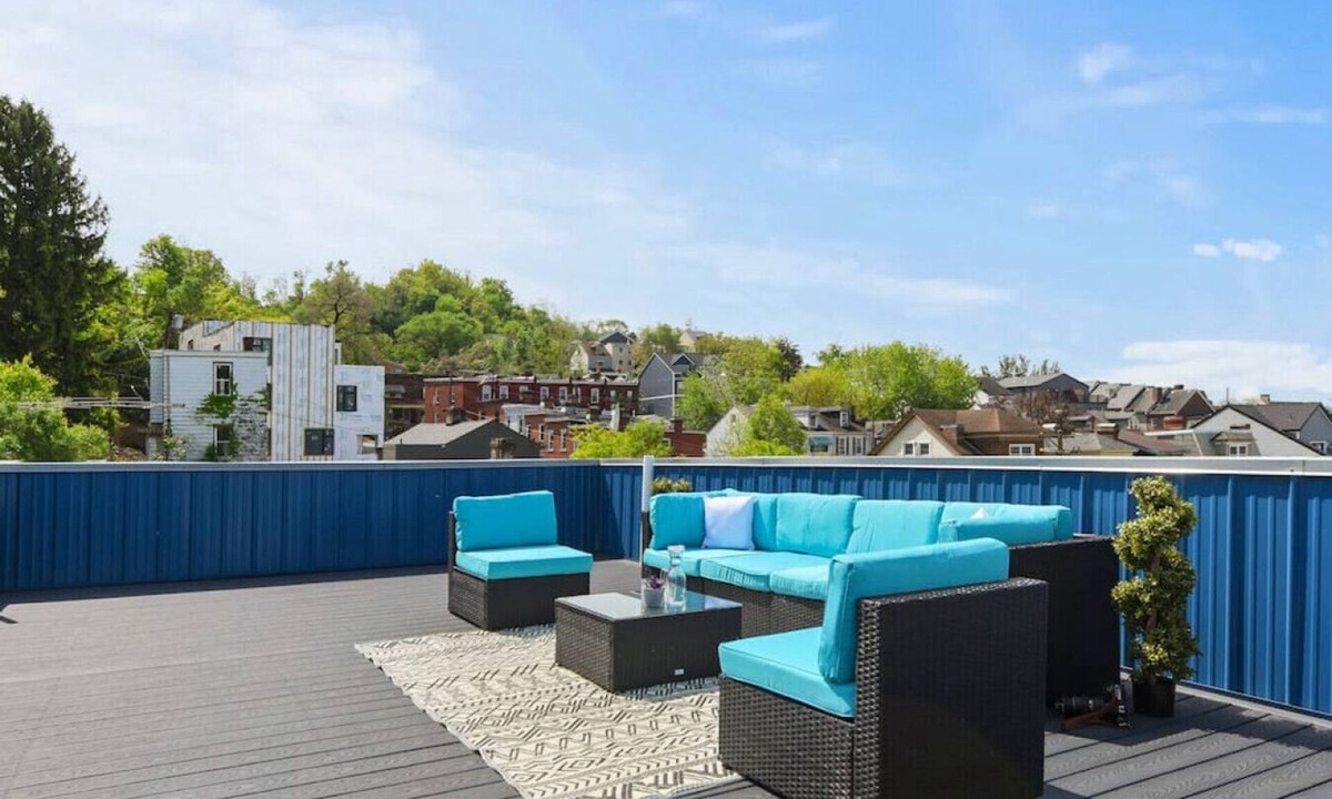 Lawrenceville House | ★ HostWise Stays ★ Rooftop Deck w/Panoramic City Views| Home Theater