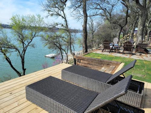 Lake Bridgeport House | Lakefront Home with Hot Tub and Private Dock