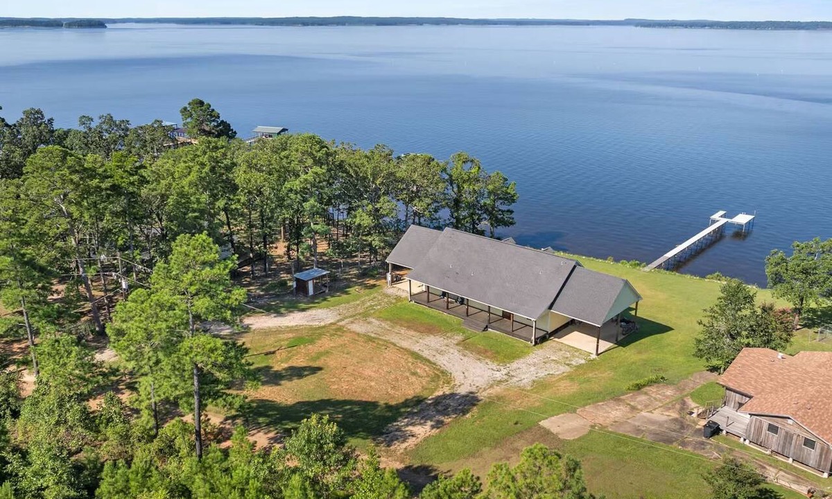 Florien House | Lakefront Luxury with Private Dock, Game Room, Sunset Views & Sleeps 14