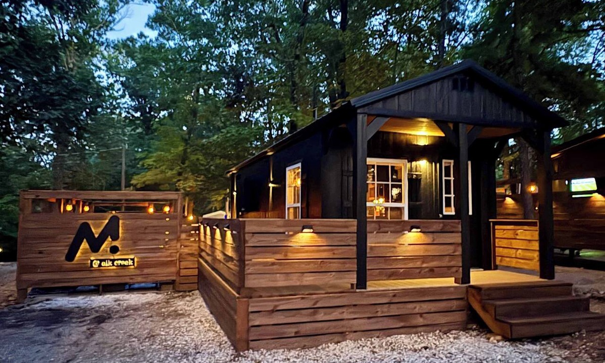 Park Hill House | M at elkcreek -Modern Tiny Home Lake Tenkiller-Hot Tub-Firepit