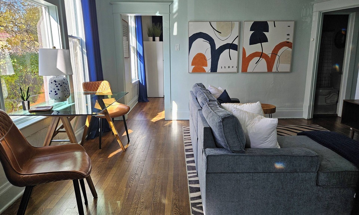 Lewistown Apartment | Monthly Rental! Easy In, Easy Out. Street Parking. Washer Dryer Onsite.