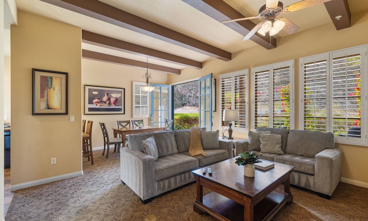 La Quinta Condo | Mountain Views! Unobstructed Desert/Mountain Views, large yard, Pet Friendly! - Ground Floor (L71)