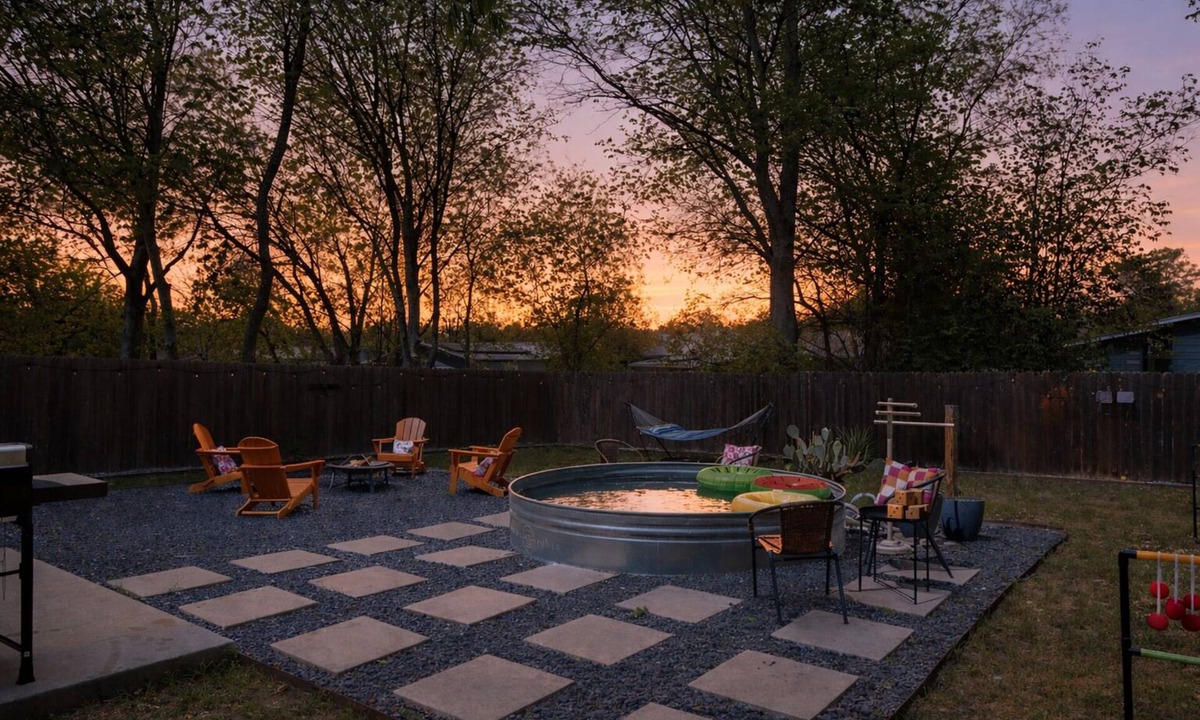 Sweetbriar House | !NEW! 3BR Cowboy Pool, Firepit, Hammock