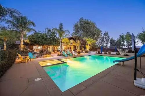 Lake Hodges House | North County Estate - Pool Spa & Volleyball Court