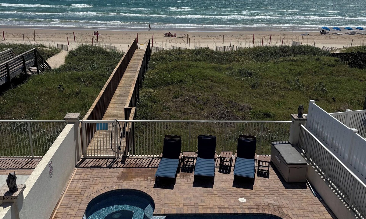 South Padre Island House | “On” the Beach, not CLOSE! Affordable Luxury. Private Boardwalk, Pool, Hot Tub!