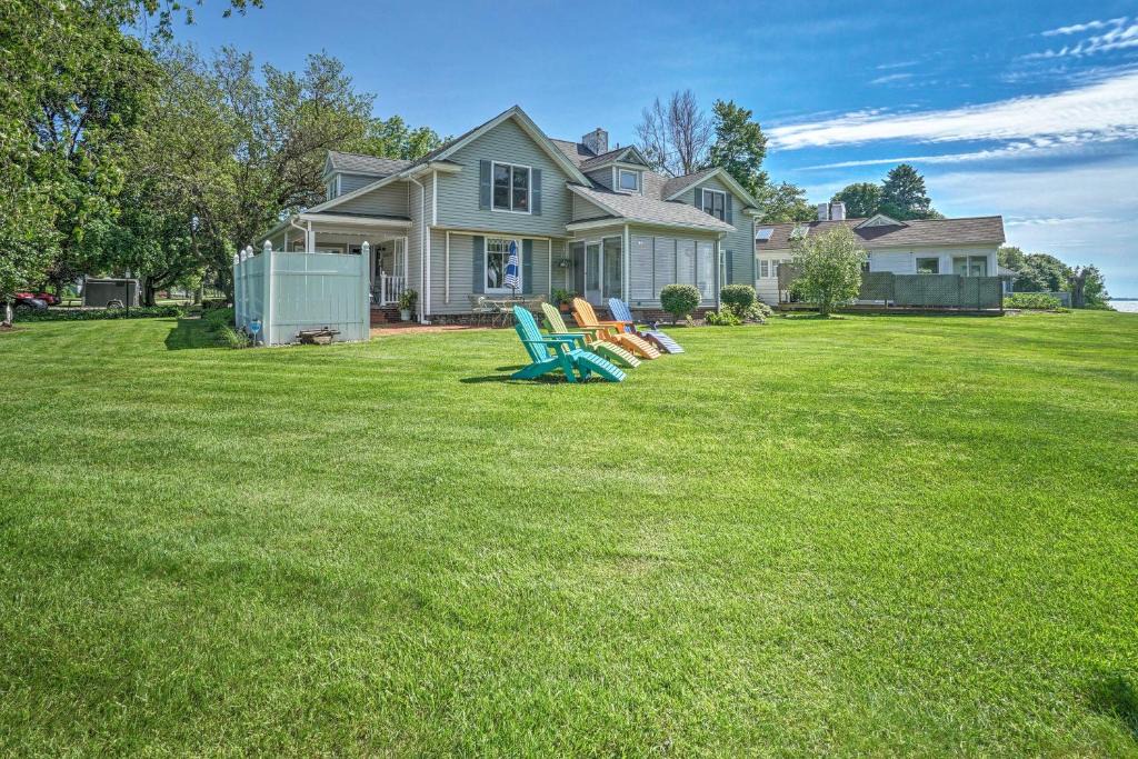 Ashtabula House | Private Waterfront Lake Erie Home with BBQ Patio