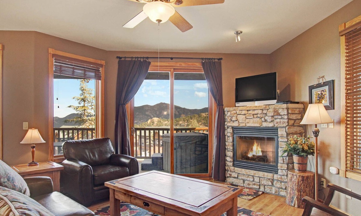 Estes Park Condo | Sheep Mountain 20B - 2 Br Condo with Private Hot Tub - Lake/Mountain Views!