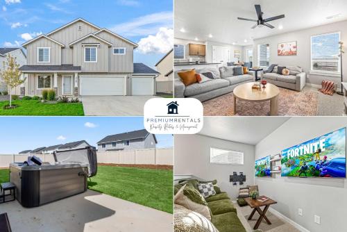 Nampa House | Spacious 5BR - Gamer Room - Hot Tub & Basketball