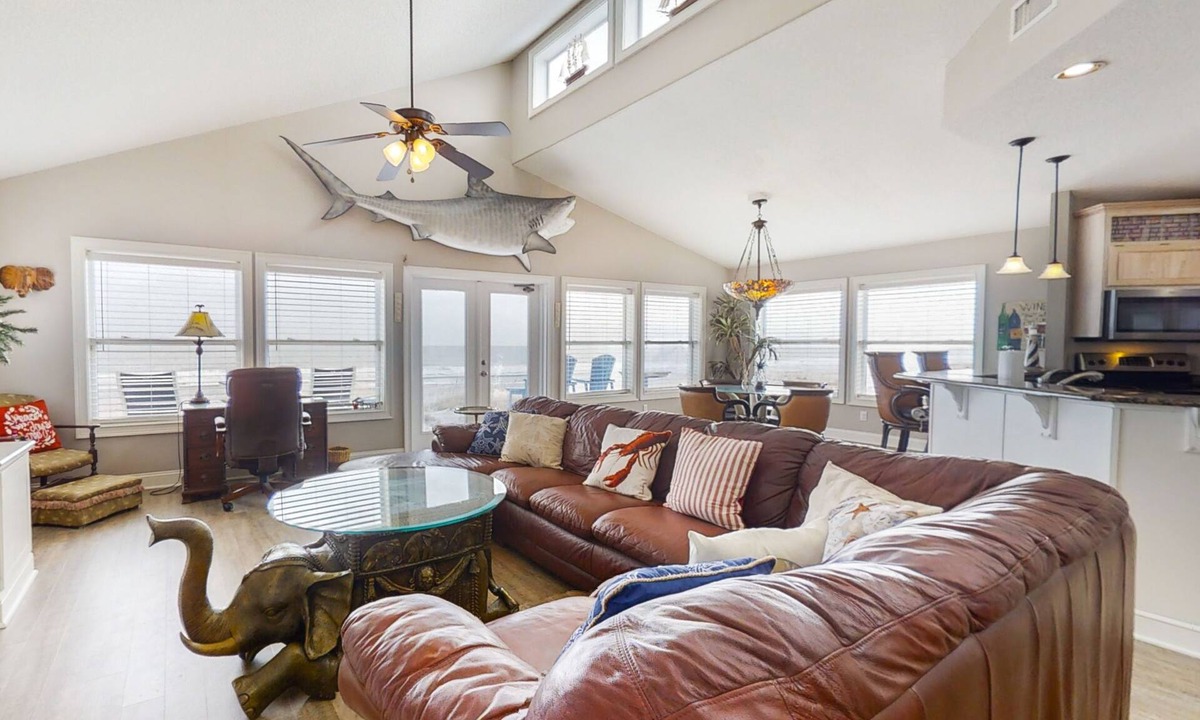 Ocean Cay House | Spacious Beachfront Home w/Deck, Balcony, Central A/C, Washer/Dryer, and WiFi