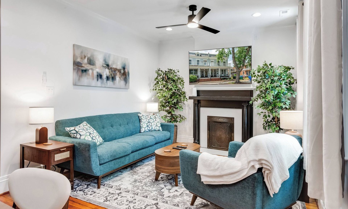 Fan District House | Stylish 3BR Retreat | Fan District | EV Charger