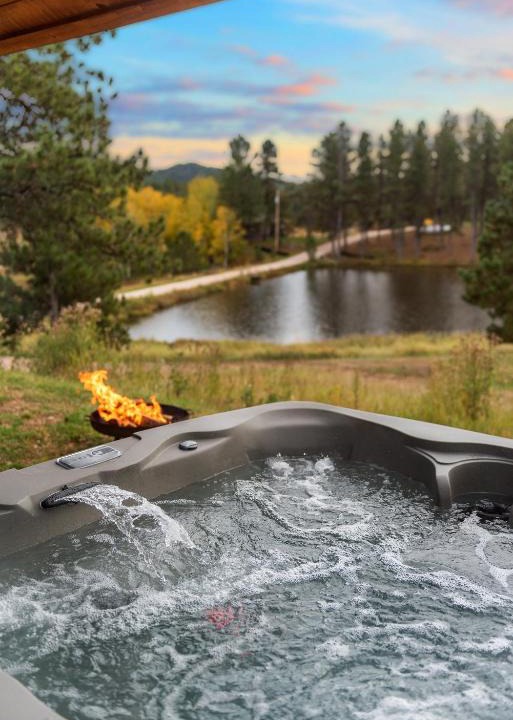 Custer House | Sun Filled Cabin Pond-Views BHBungalows #8