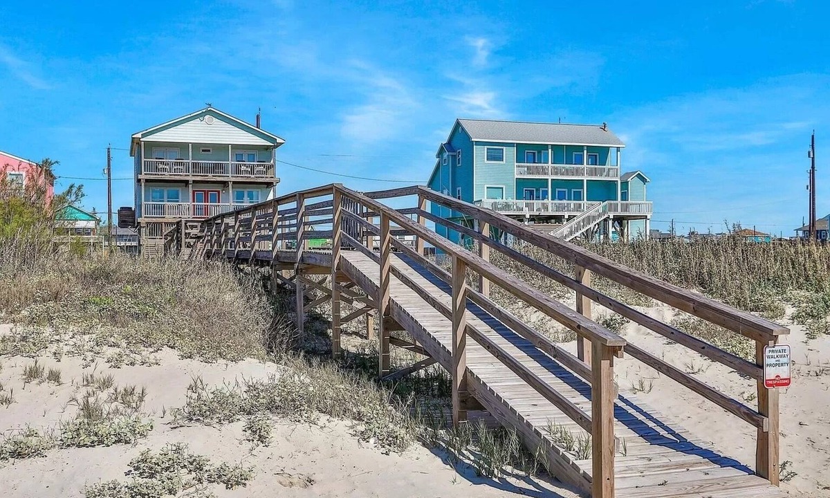 San Luis Beach House | Surfside SeaEsta - BEACHFRONT house with PRIVATE walkway and FOUR decks