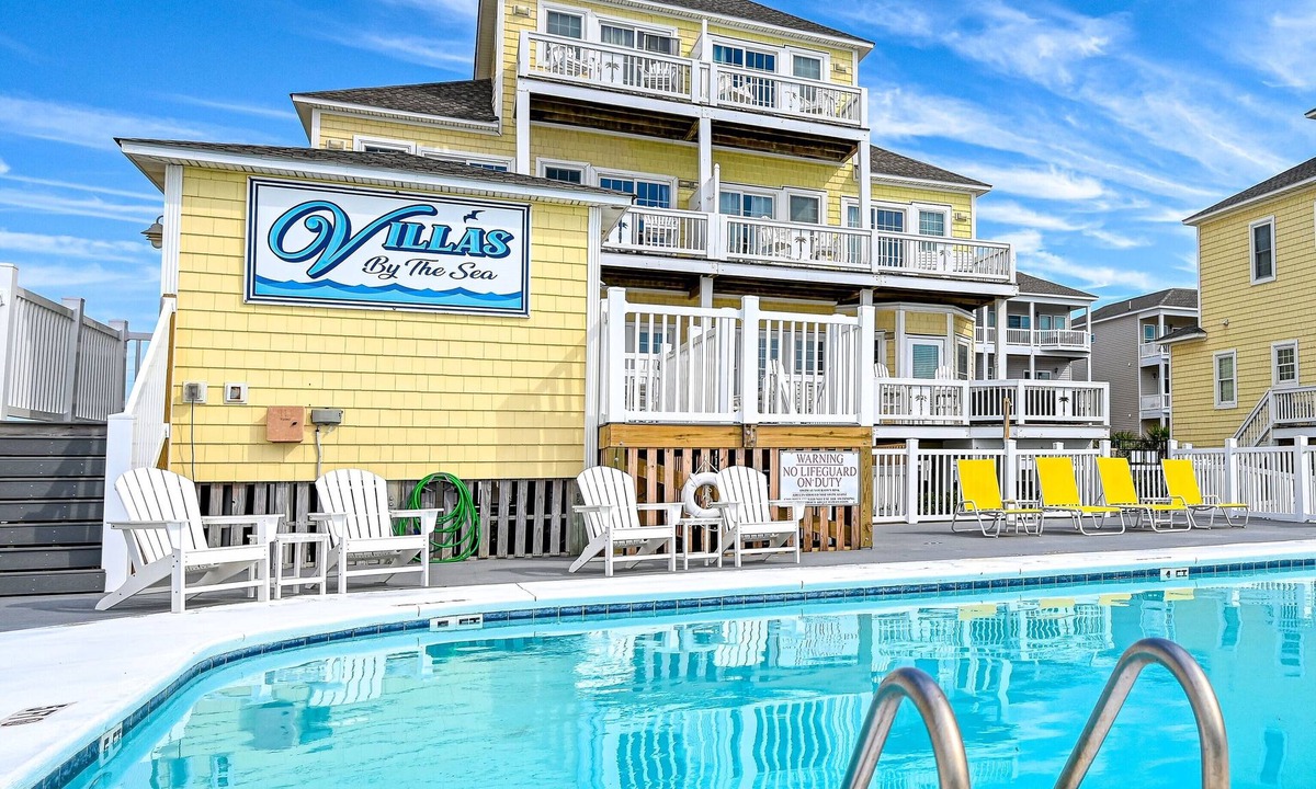 North Topsail Beach House | Topsail Island Direct Oceanfront! HEATED POOL/Private Hot Tub 5 br sleeps 12