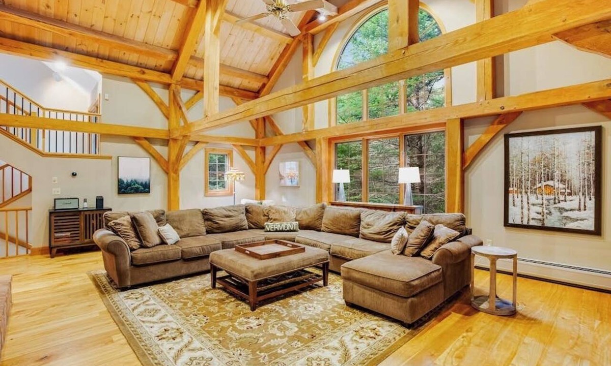 Londonderry House | Tree-lined lodge with deck, fireplaces, porch, game room, & fast WiFi