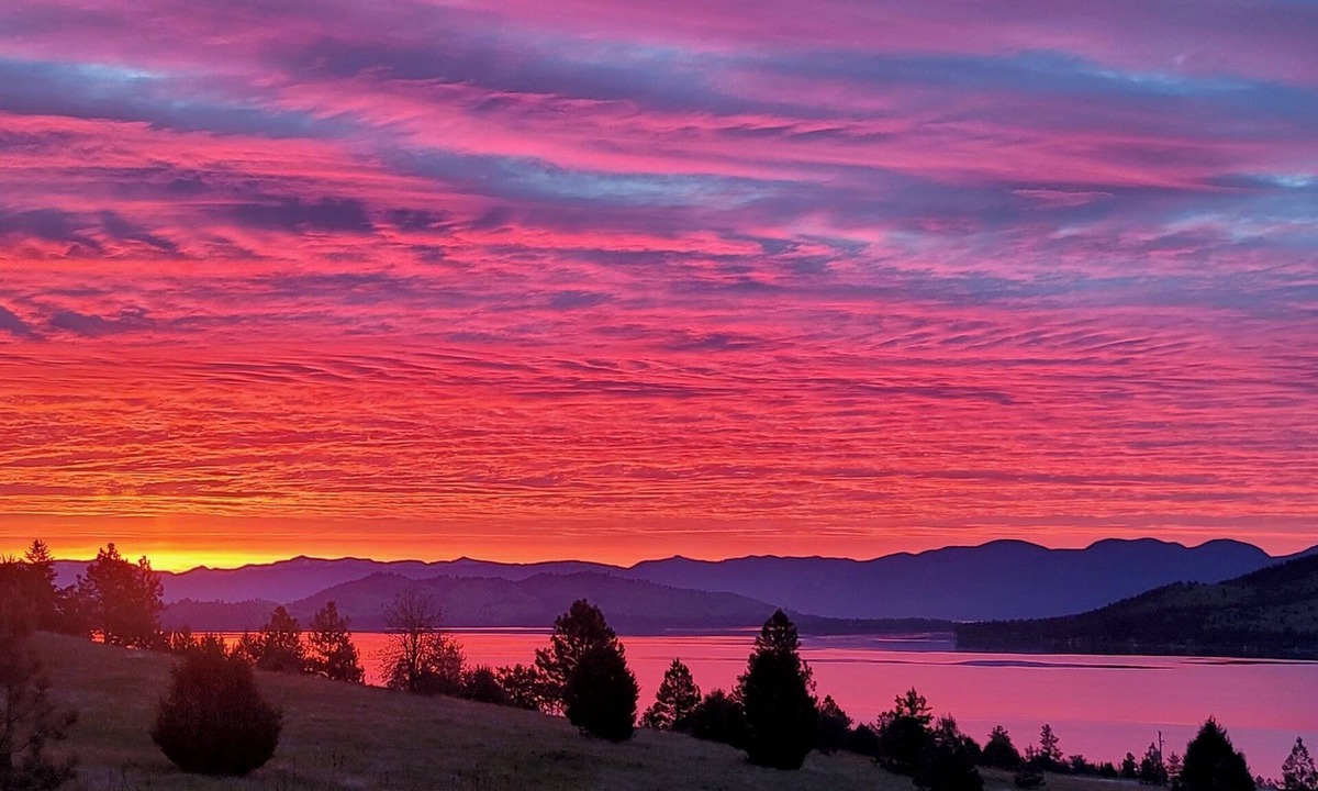 Big Arm House | Wild Horse Sunrise at Flathead Lake