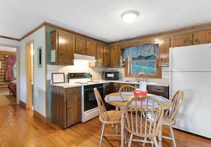Carters Lake Lakeside Log Cabin #2 includes boat slip at the marina