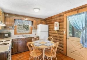 Carters Lake Lakeside Log Cabin #2 includes boat slip at the marina