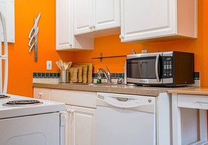 Colorful downtown condo, 2 bedrooms, king bed