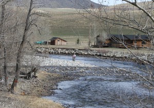 Executive Cabin -1 mile Stillwater River-Caddis Cabin-Montana fly fishing