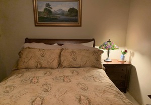 Forest View with White Queen Bed