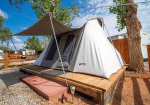 FunStays Glamping Setup Tent in RV Park #2 OK-T2