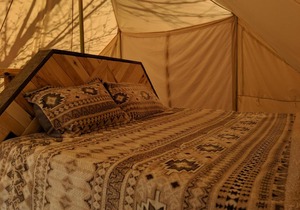 FunStays Glamping Setup Tent in RV Park #6 OK-T6