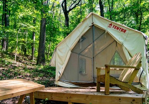 Tentrr State Park Site - WV Coopers Rock State Park - Site D - Single Camp