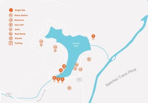 Tentrr State Park Site - Mississippi Tishomingo State Park - Haynes Lake South D - Single Camp
