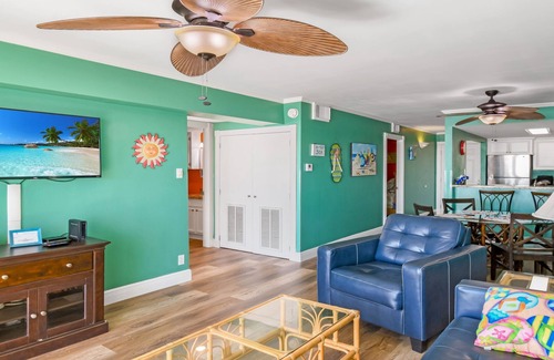 Galveston Condo | 2BR Oceanfront 3rd-floor/Babe’s Beach access/oversized balcony/refreshing pool