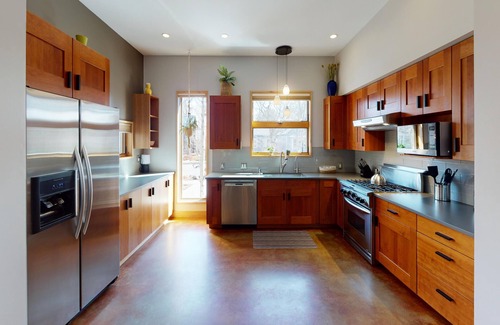 Bozeman House | Built in 2007, this deluxe 3-story solar condo offers the best of Bozeman!