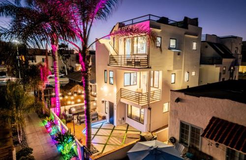 Mission Beach House | Ocean & Bay Panorama 4 Levels Rooftop with Hot Tub