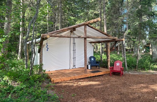 Columbia Falls Cabin | Patriot Tent at Columbia Mountain Ranch near Glacier National Park