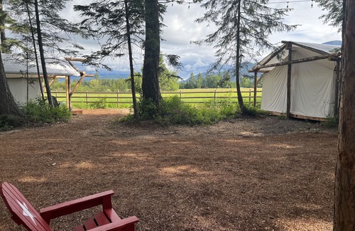 Columbia Falls Cabin | Patriot Tent at Columbia Mountain Ranch near Glacier National Park