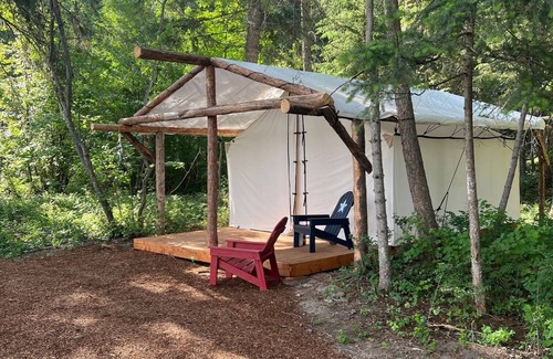 Columbia Falls Cabin | Patriot Tent at Columbia Mountain Ranch near Glacier National Park
