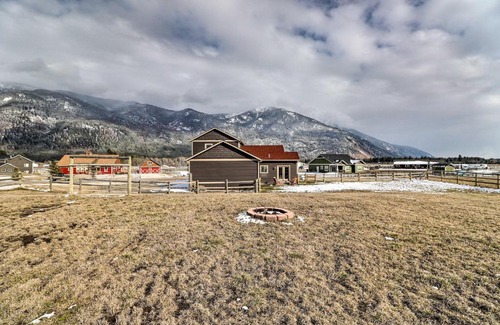 Columbia Falls House | Rustic Glacier Gem with Patio, Fire Pit and Mtn Views!