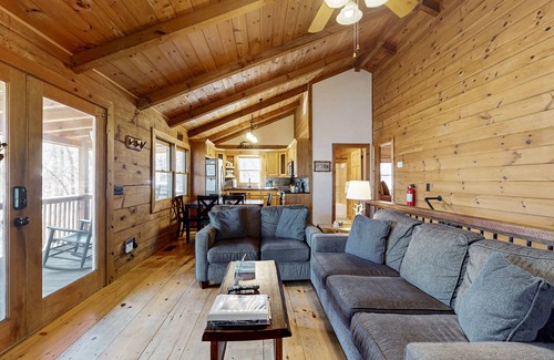 Blue Ridge Cabin | Secluded & upgraded cottage w/game room, wraparound deck, & private hot tub