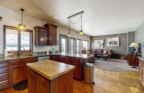 Columbia Falls House | Three-Level Mountain View Home with Gourmet Kitchen & Game Room on 5 acres