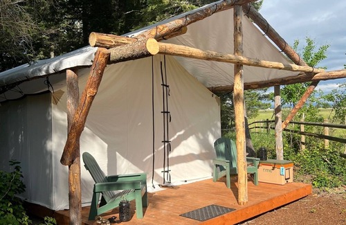 Columbia Falls Cabin | Trailblazer Tent at Columbia Mountain Ranch near Glacier National Park