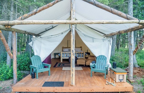 Columbia Falls Cabin | Trailblazer Tent at Columbia Mountain Ranch near Glacier National Park